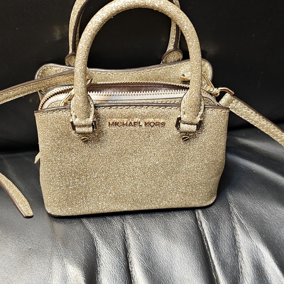 Michael Kors Sparkling Gold Mini Bag - Picture 1 of 5